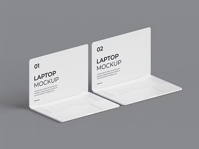 Free Macbook Pro Clay Mockup set