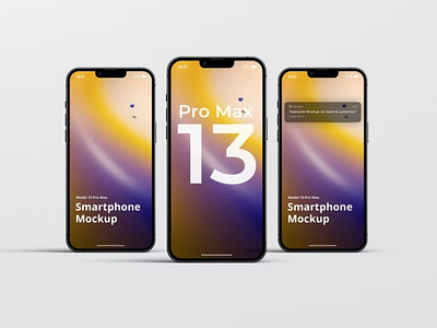 Free Phone 13 Pro Max Mockup