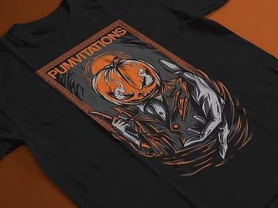 Pumvitations T-Shirt Design Template