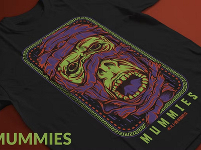 Mummies T-Shirt Design Template