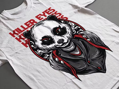 Killer Eyes T-Shirt Design Template