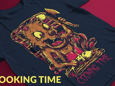 Cooking Time T-Shirt Design Template