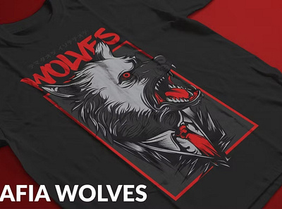 Mafia Wolves T-Shirt Design Template apparel clothing design graphic design graphics for t shirt designs logo t shirt t shirt design t shirt designs t shirts t shirts design t shirts designs t shirts with designs tshirt tshirt with design tshirts