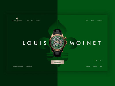 Watch Concept UI design graphic design typography ui uiux user interface ux watch webdesign