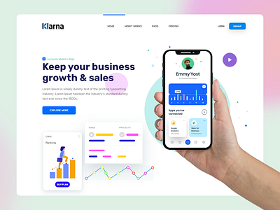 Business growth landing page