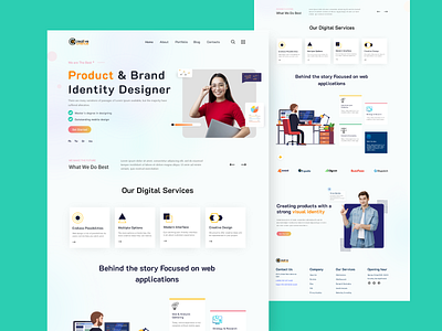 Product & Brand Identity Designer designer freelancer landing landing page product page website design