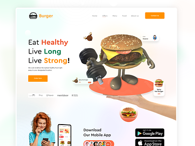 Healthy Food Landing Page