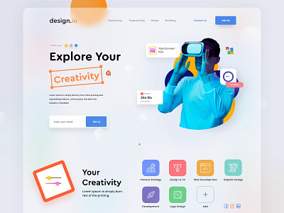 Explore Your Creativity Landing Page