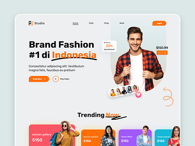 Brand Fashion Website Design By Hasnur Alam Ujjol On Dribbble