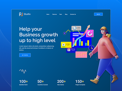 Business Growth Landing page design
