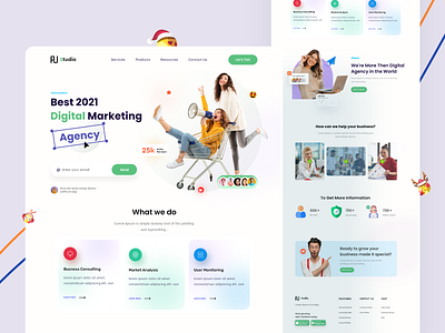 Best 2021 Digital Agency Landing Page