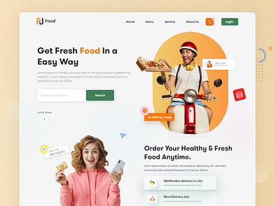 Food Delivery Landing Page