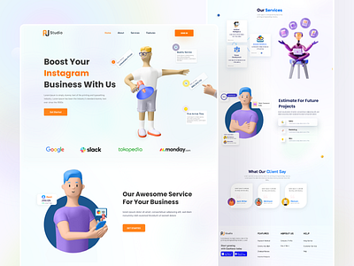 Business Boost Landing page Design