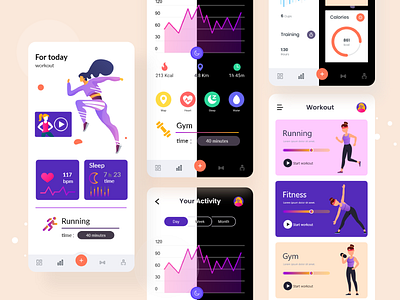 Fitness & Workout App UI Design