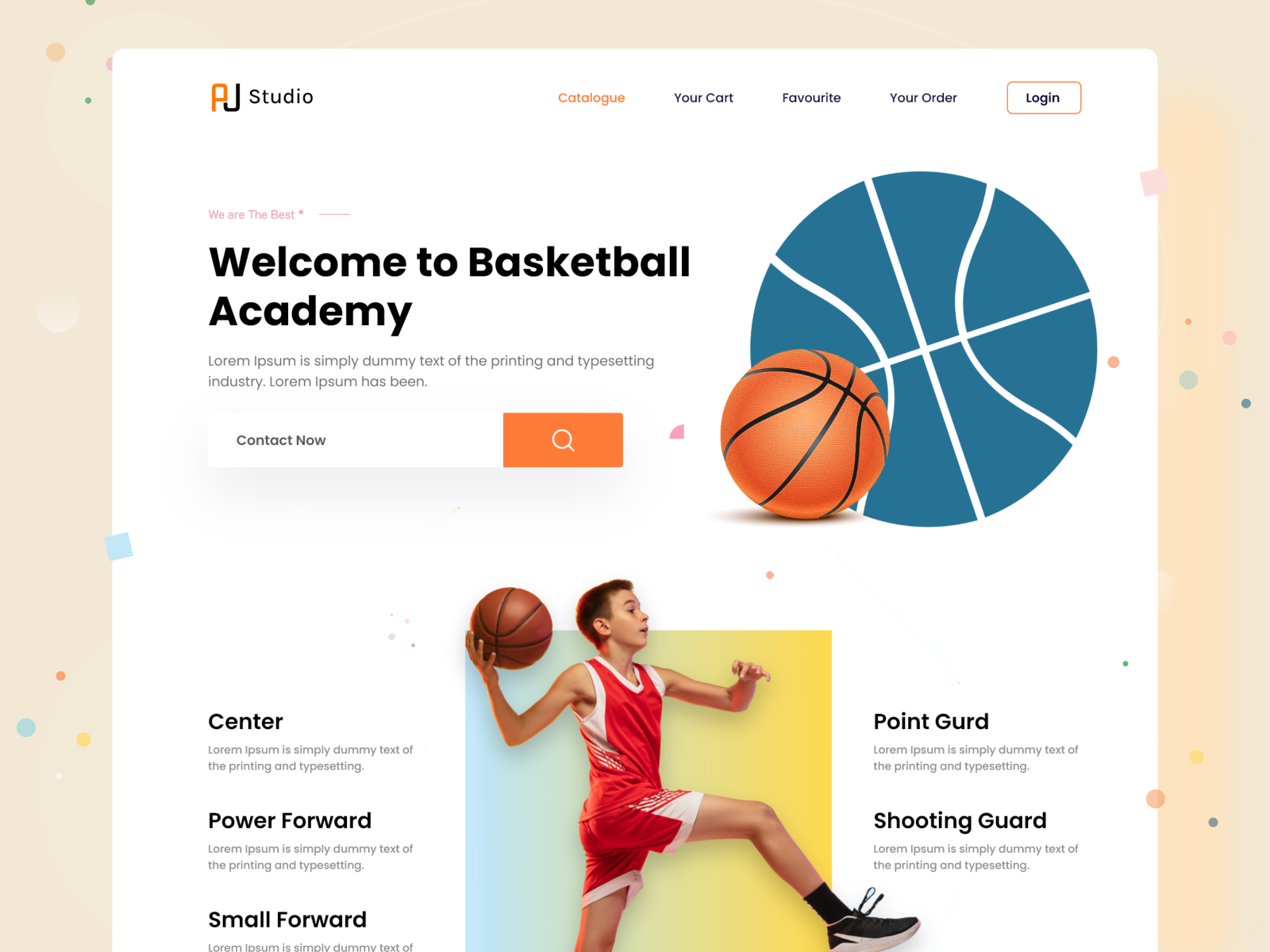 Basketball Academy Web Design by Hasnur Alam Ujjol on Dribbble