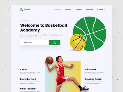 Basketball Academy Web Design by Hasnur Alam Ujjol on Dribbble