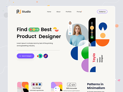 Best Product Designer Landing Page brand designer branding creative design designer interface landing page portfolio productdesigner web design website