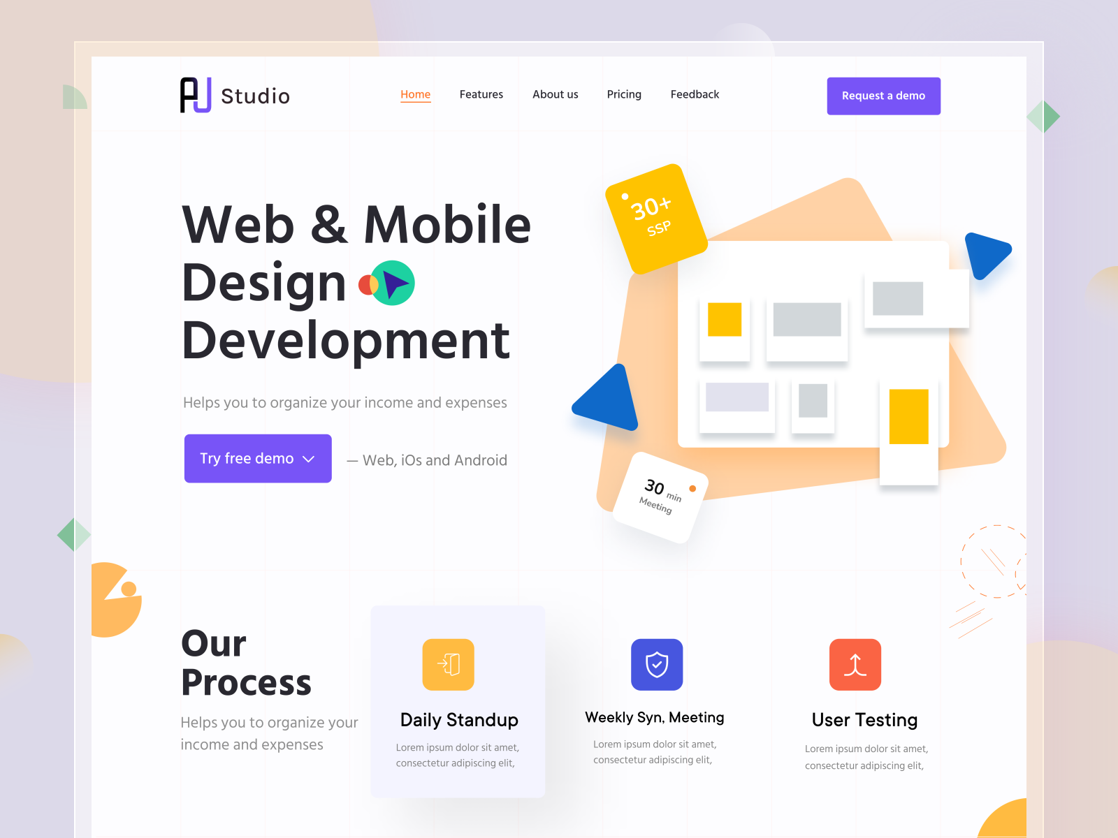 Design Development Company Website Page by Hasnur Alam Ujjol on Dribbble