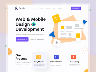Design Development Company Website Page