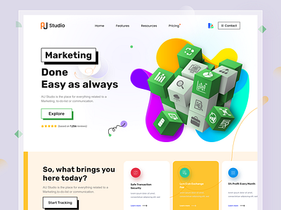 Digital marketing landing page design