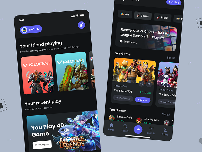 Game Store Mobile App by Hasnur Alam Ujjol on Dribbble