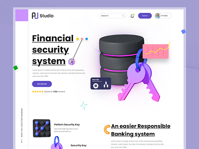Personal Bank Security - Landing Page