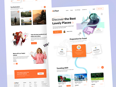 Travel Landing Page Design ✈️