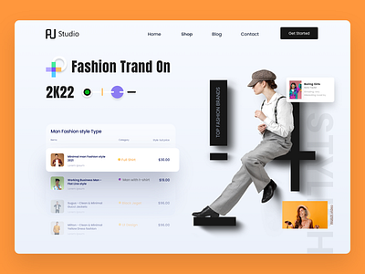 AU Studio - Fashion website concept