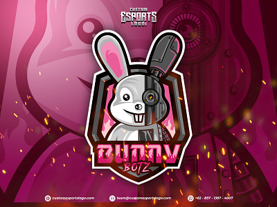 Bunny Rabbit Esports Mascot Logo avatars caricature cartoon channel avatars channel logo custom esports logo esports logo gaming logo illustration logo mascot mascot design mascot esports mascot logo mascot logo design streamers streaming