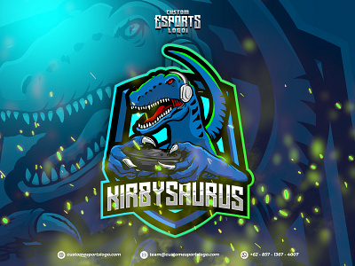 Kirbysaurus Mascot Esports Logo