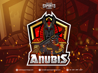 Anubis Mascot Esports Logo