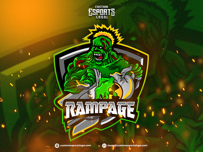 RAMPAGE Mascot Esports Logo