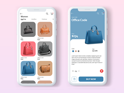 Shopping Bags Design app design mobile app shopping app ui ux ux