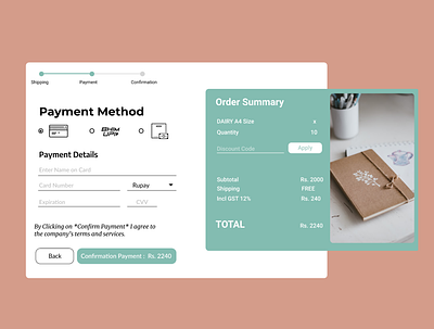 Daily UI :: 002 | Challenge #2 | Credit Card Checkout creditcard checkout dailyui design ui ux