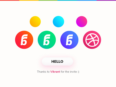 Hello Dribbble | Gradient Study