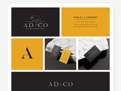 Adelai and Company branding design flat logo web