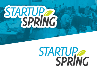 Startup Spring logo branding event logo spring startup