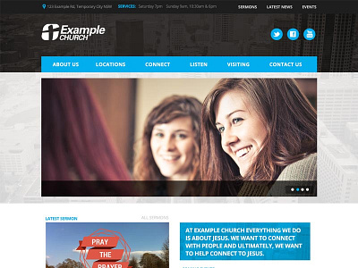 ChurchSites Graphite Theme