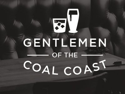 Gentlemen of the Coal Coast beer branding drinking logo whisky