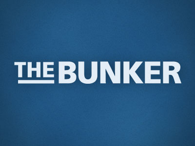 The Bunker logo logotype text text only underline