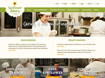 Sunflower Bakery Website Redesign branding e commerce graphic design user interface design web design