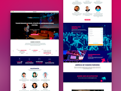 Landing page for Nibo Conference 2018 landing page ui ux