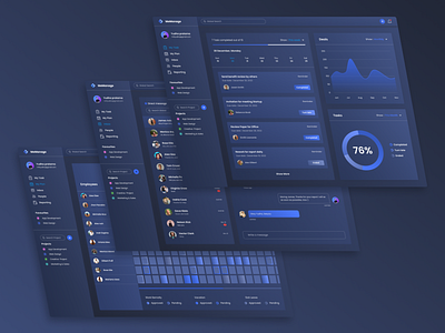 Dashboard Task Management Dark Mode