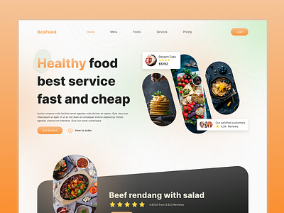 Besfood - Healthy food Landing page