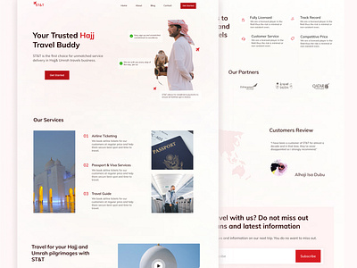 Hajj Travels Agency Landing Page