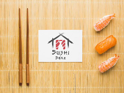 Sushi x Sake business logo creative logo elegant logo iconic logo logo design luxury logo minimal iconic logo minimal logo modern logo professional logo