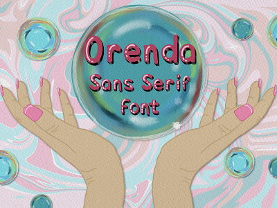 Orenda bold font magical majestic sans serif