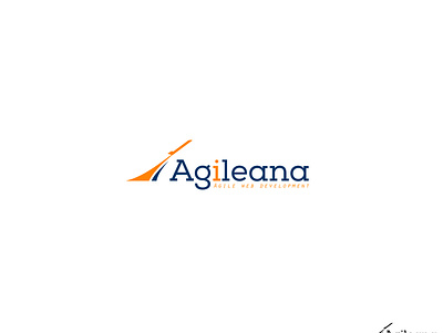 Agileana Logo design flat logo logodesign minimal typography