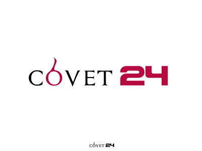 covet24 logo design flat illustration illustrator logo logodesign minimal typography vector