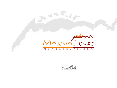 Manna Tours logo audio design flat illustrator logo logodesign minimal tours typography vector